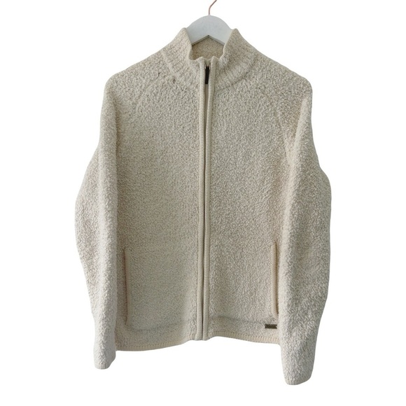 Natural Reflections Boucle Full Zip Jacket Sz S - Picture 1 of 9